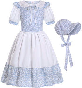 SIZGAROOT Pioneer Girl bonnet costume for authentic colonial role-play.