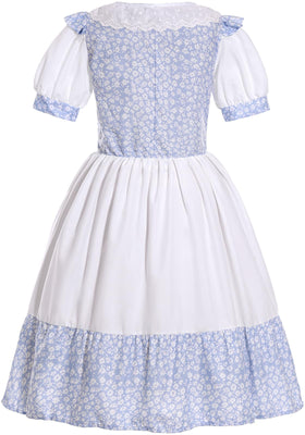 SIZGAROOT Pioneer Girl dress showcases soft prairie fabric for comfort.