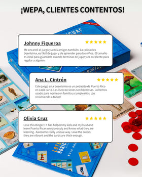 SJ Entertainment 53 cards offer rich Boricua imagery for themed rounds.