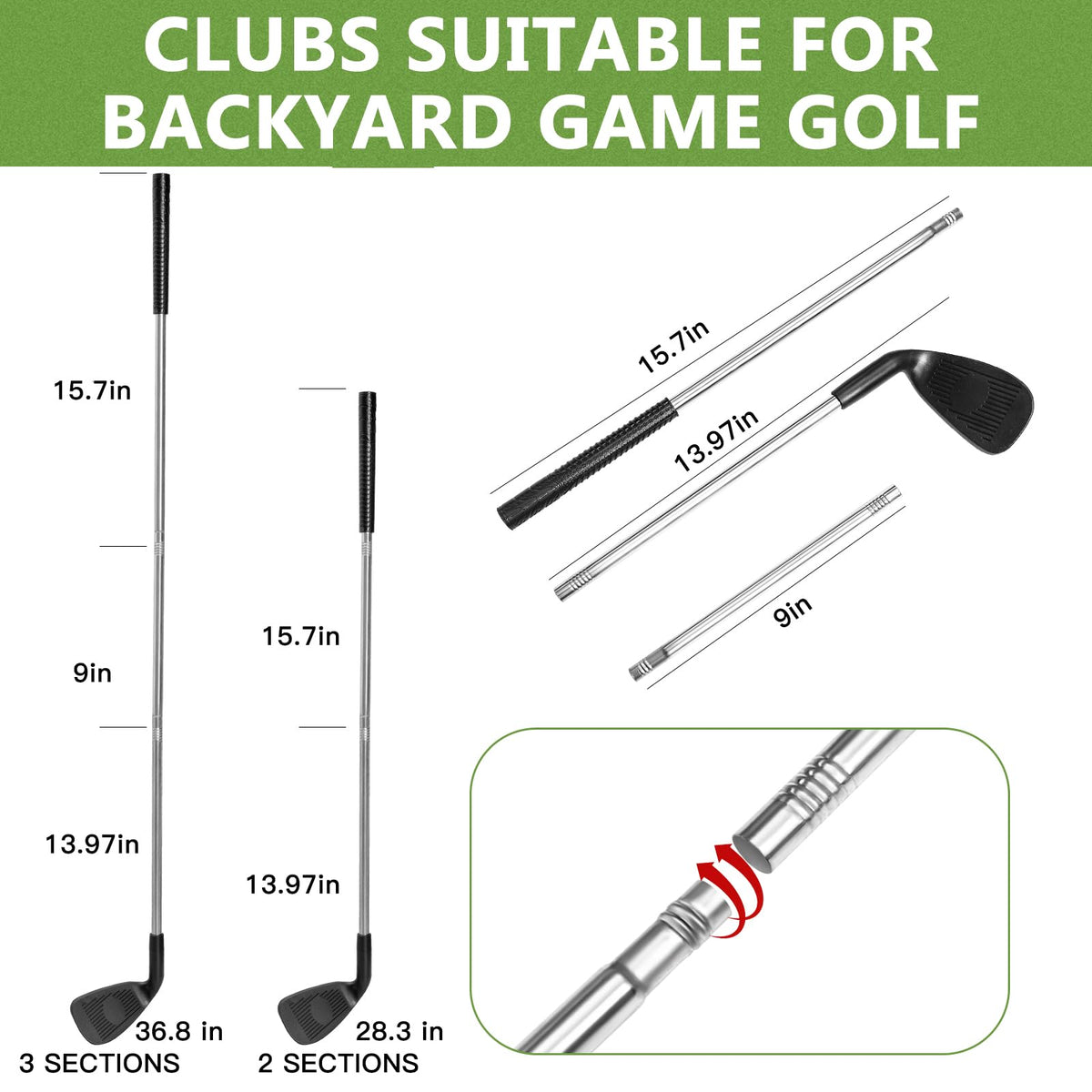 SJEhome 9-hole backyard golf setup for flexible play