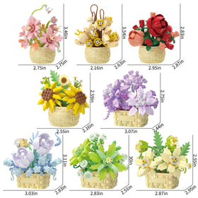 SJIADA Flower Blocks Jasper: vibrant miniature bloom for living space decor.