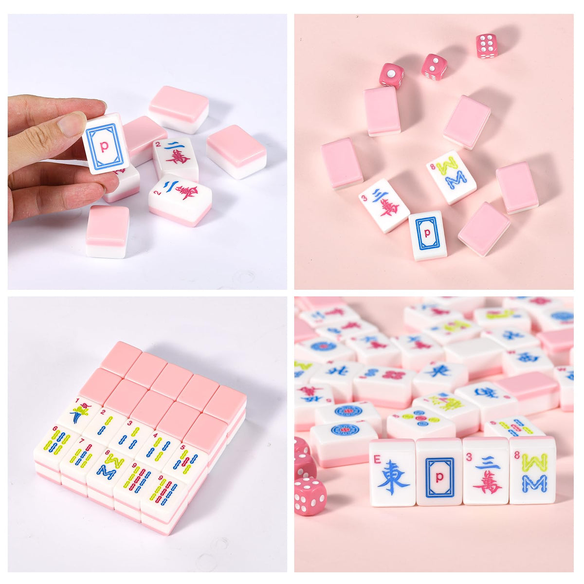 SJKHGU ready-to-play Mahjong set pre-assembled for hassle-free gaming.