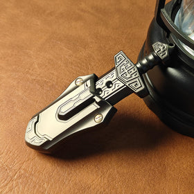The SKEDC sword fidget slider in-hand use supports distraction management during work.