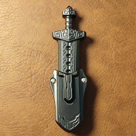 The SKEDC sword fidget slider pocket-compact design fits in a bag or pocket.