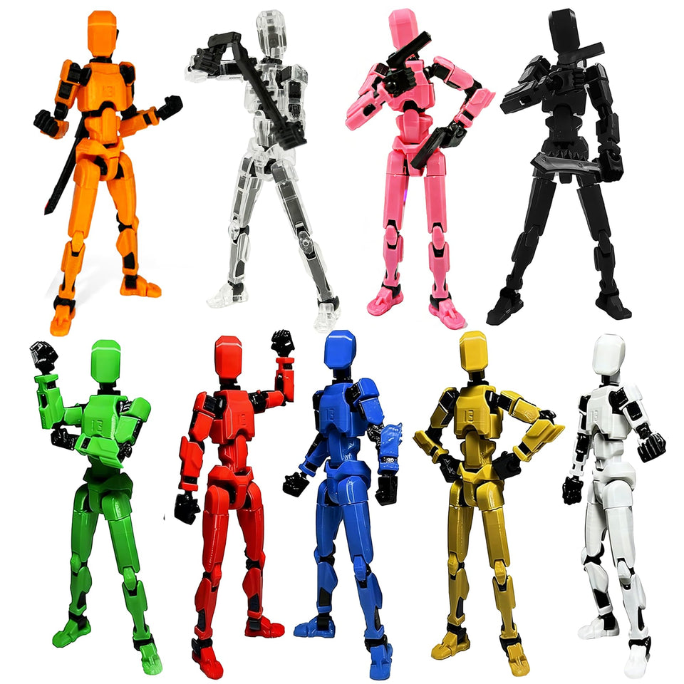 Skeelful Titan13 action figure with flexible joints for dynamic posing.