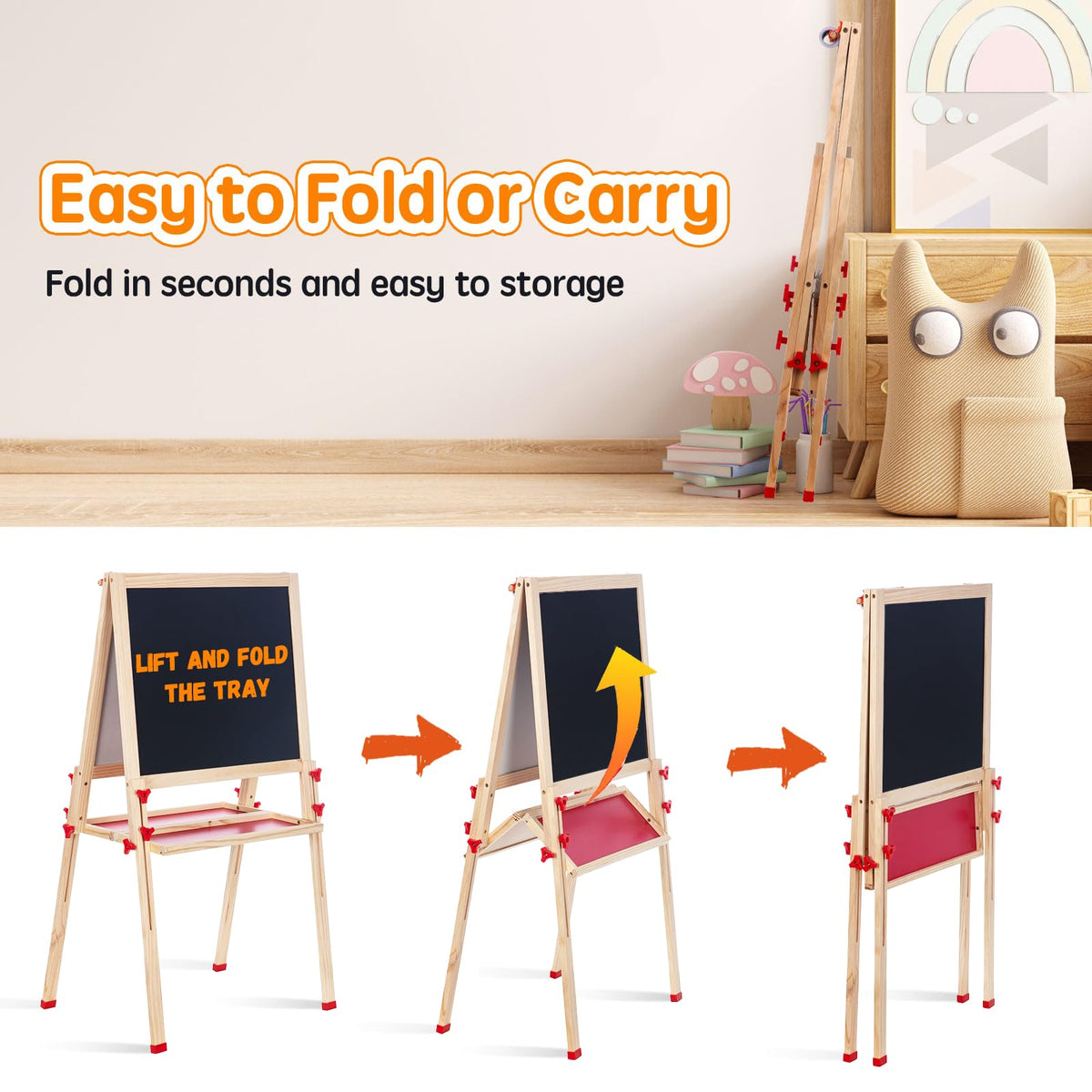 SketchNest double-sided painting easel - maximizes space for two artists.