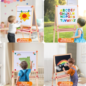 SketchNest height-adjustable easel - grows with child from toddler to early learner.