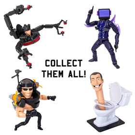 Skibidi Toilet Deluxe Series 2 action pose figure, ready for dynamic photography and play