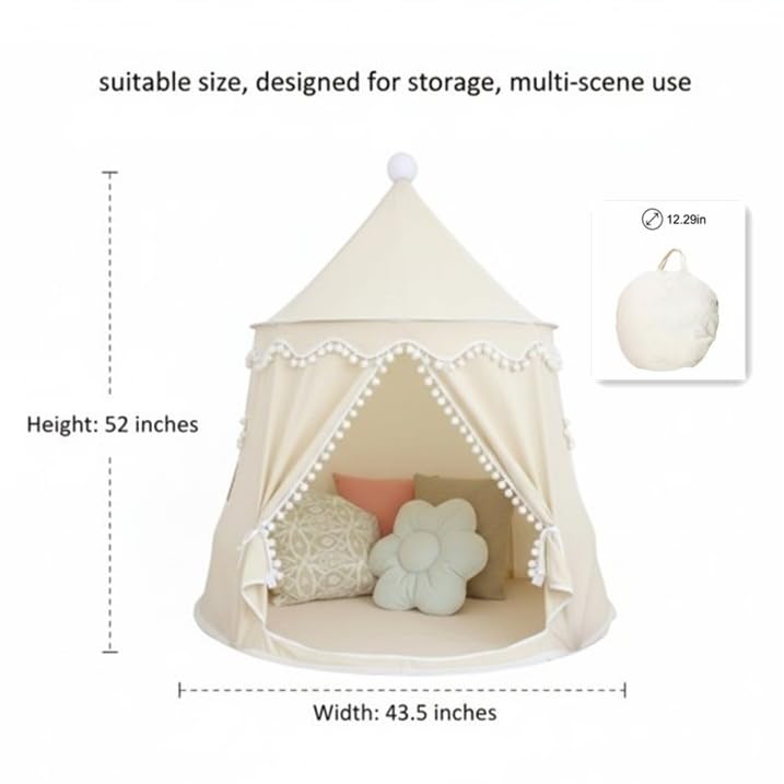 SKIEXOAD Kids Play Tent spacious interior supports easy, screen-free play.
