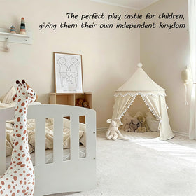SKIEXOAD Kids Play Tent star light adds ambient illumination for cozy time.
