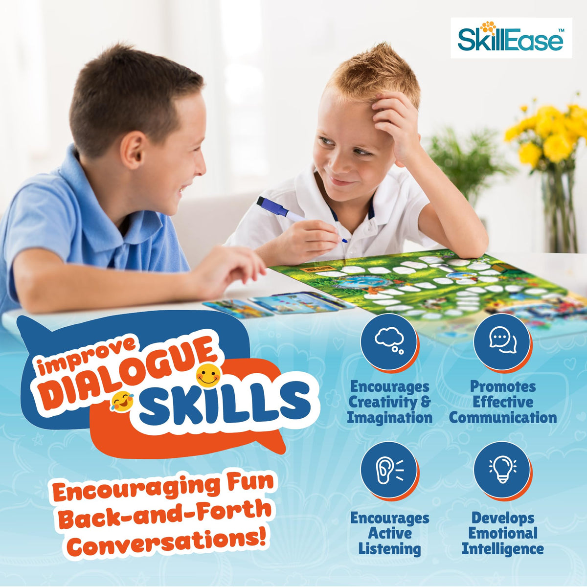 SkillEase Chatter Pop dry-erase board for quick responses during sessions