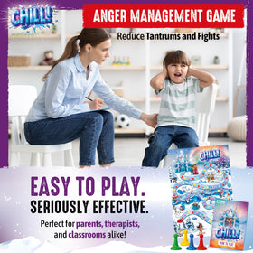SkillEase CHILL dice and cards illustrate calming strategies in action