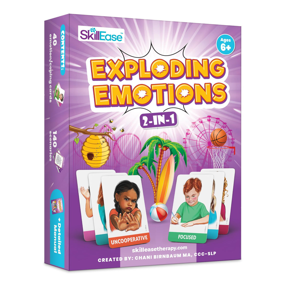 SkillEase emotion cards with real-life drawings aid emotional recognition and regulation in kids.
