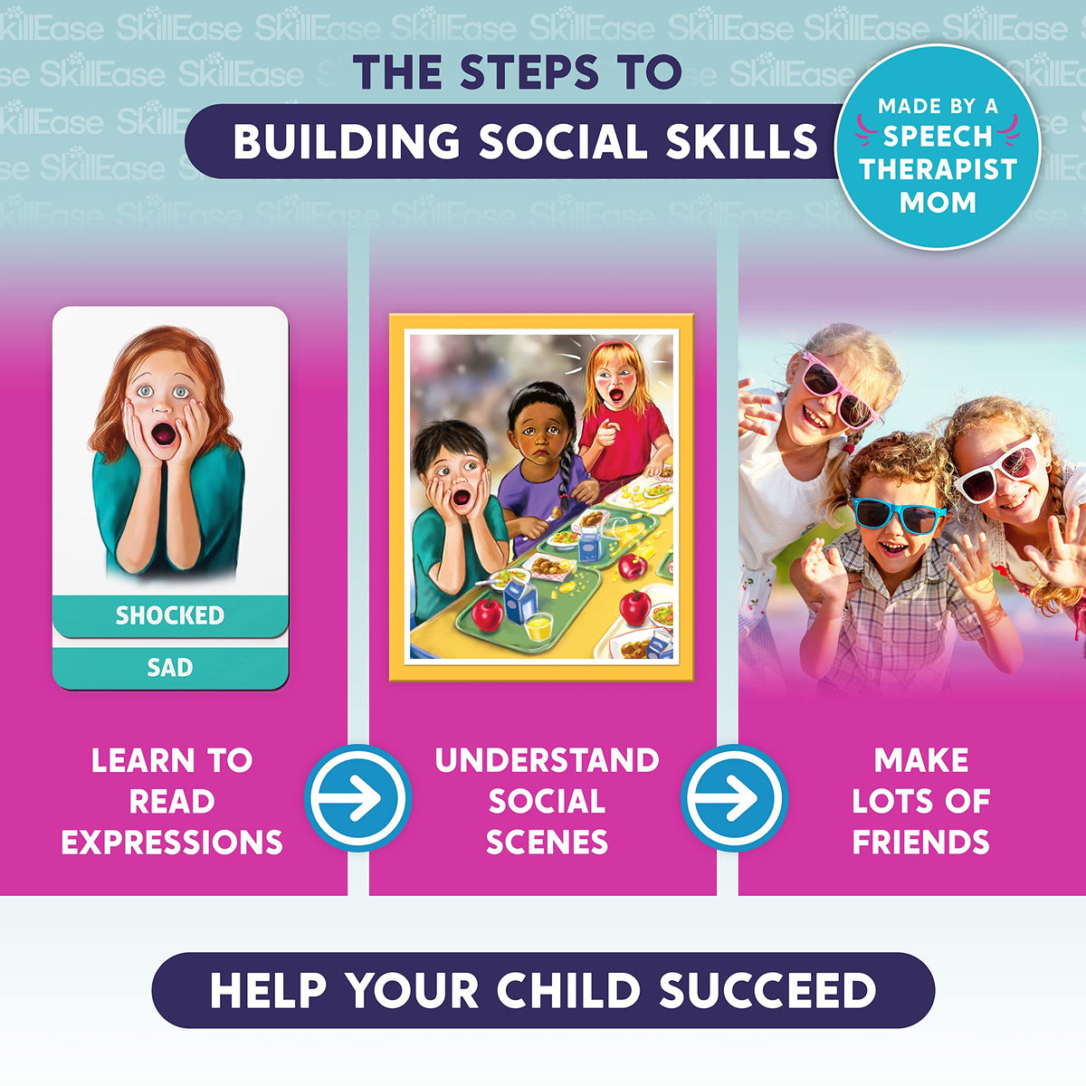 SkillEase Happy or Not players in action reinforce turn-taking and peer interaction skills.