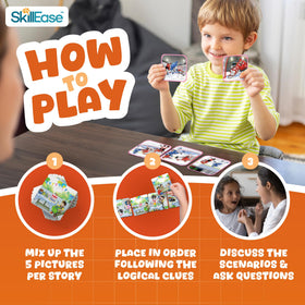 SkillEase SKILLEASE Story Cues 2 50-card set, reusable learning cards