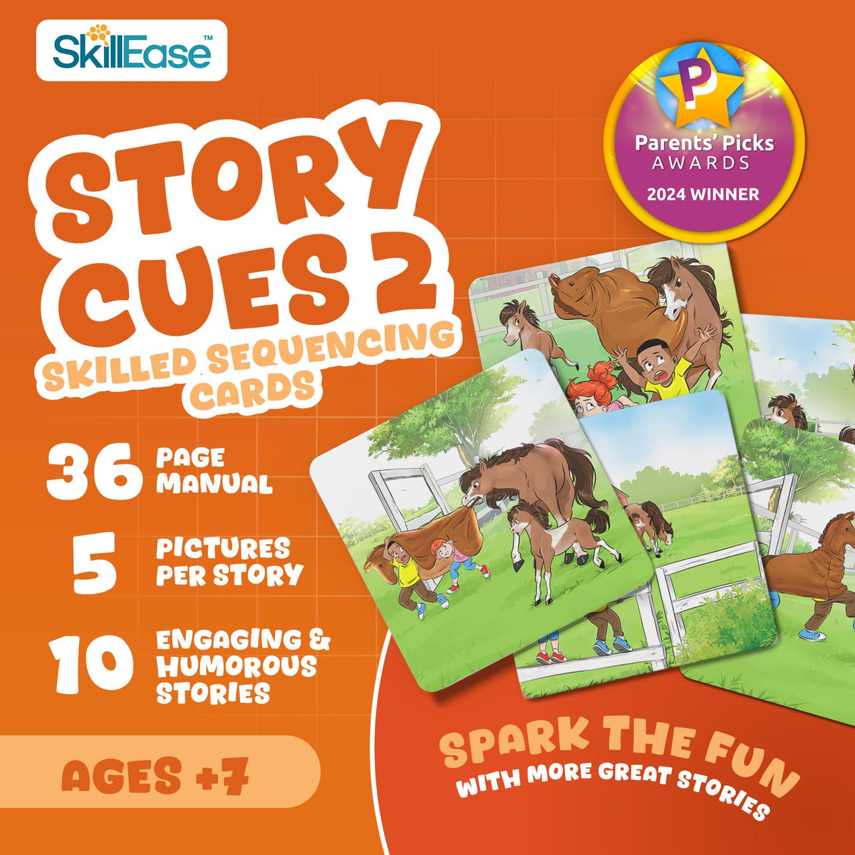 SkillEase SKILLEASE Story Cues 2 story cards, engaging vocabulary prompts