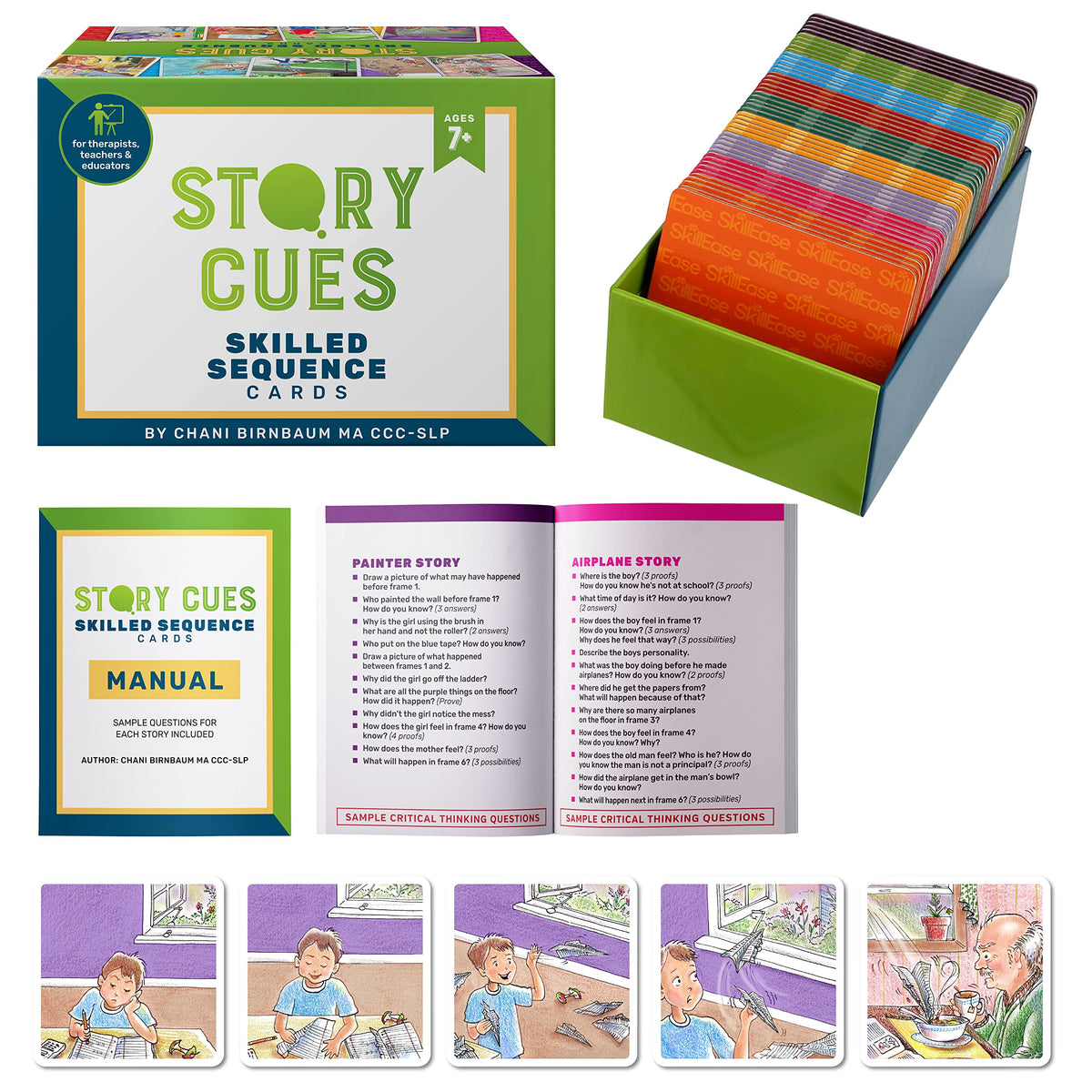 SkillEase Story Cues cards kit cover for engaging therapy sessions
