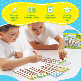 SkilLify Sight Words Flash Cards cvc-blends panel supports word-building skills