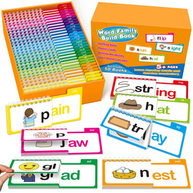 SkilLify word family flash cards with bold imagery support early reading