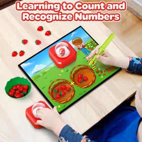 SkilLify plastic strawberries provide tangible counting opportunities.