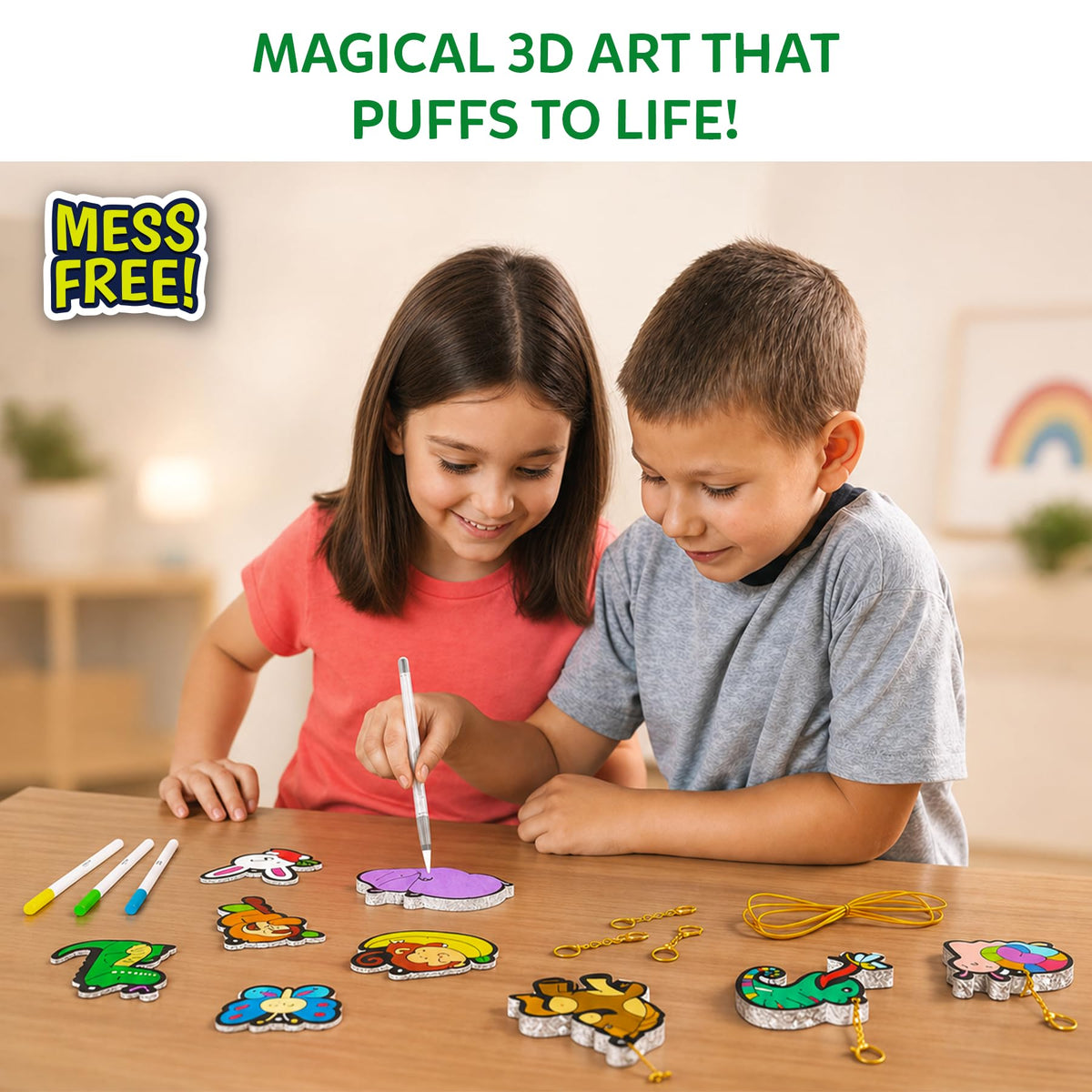 Skillmatics Aqua Puffs animal designs coloring with markers