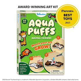 Skillmatics Aqua Puffs drying and display ready puff artwork