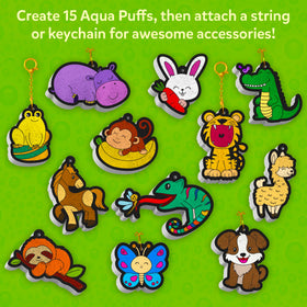 Skillmatics Aqua Puffs keychains and accessories ready to wear