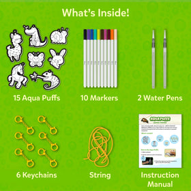 Skillmatics Aqua Puffs mess-free craft versus glue and scissors