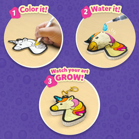 Skillmatics Aqua Puffs water-activated art for instant puffing.