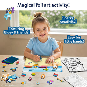 Skillmatics Bluey Foil Fun canvases set of ten for imaginative scenes