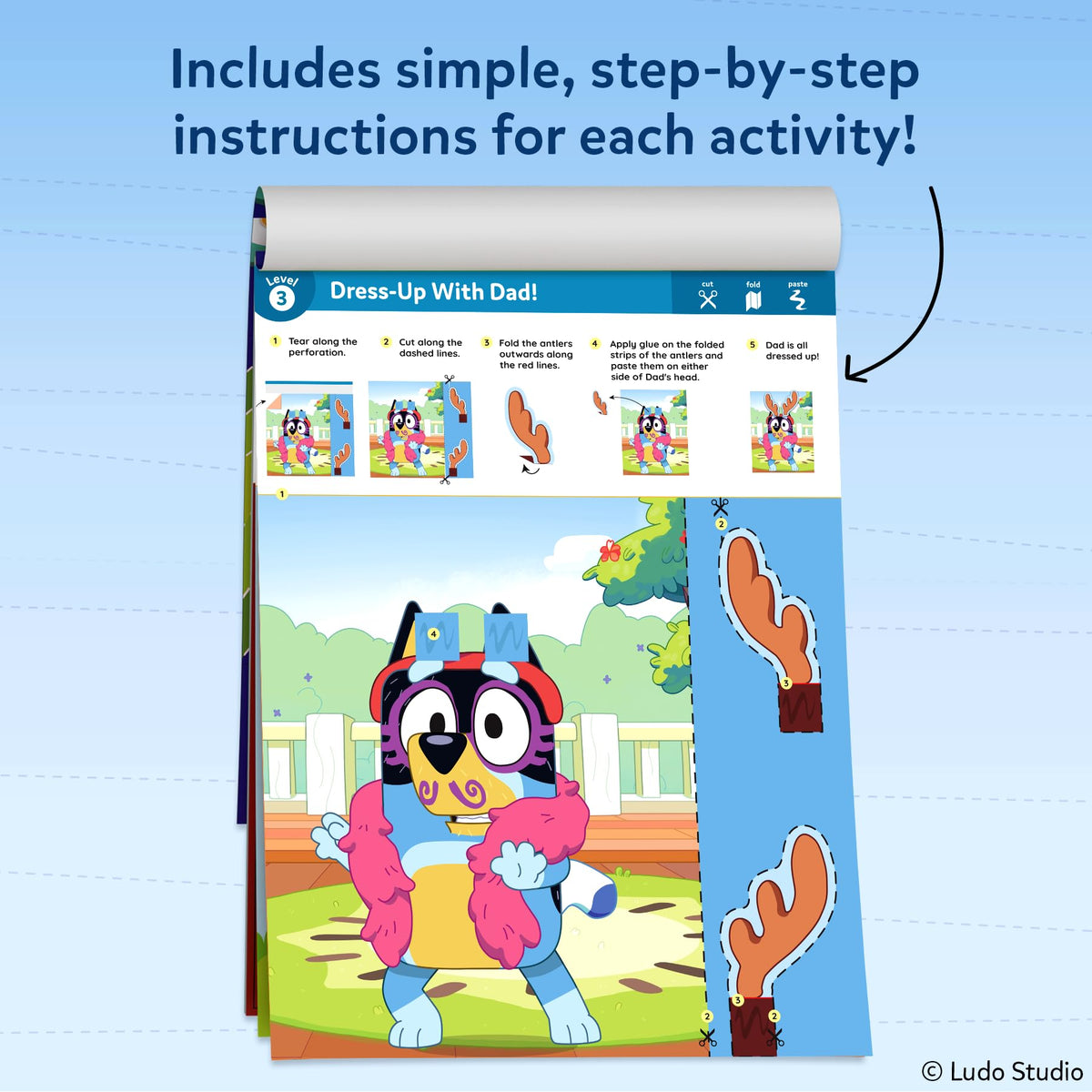Skillmatics Bluey Worksheets and activities for fine motor development.