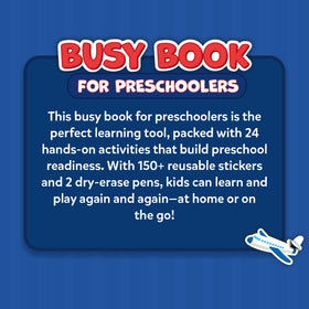 Gift-ready Busy Book for ages 3 to 6.