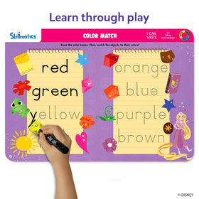 Skillmatics Disney Princess mats tracing letters and numbers on colorful templates