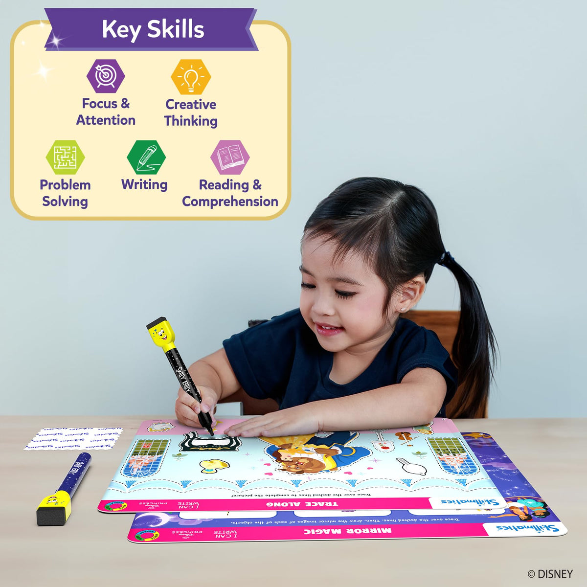 Skillmatics dry-erase markers set for reusable learning sessions