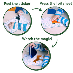 Skillmatics Foil Fun Animals googly eyes: playful details bring characters to life.