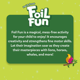 Skillmatics Foil Fun Animals no-mess feature: convenient craft without glue and cleanup.