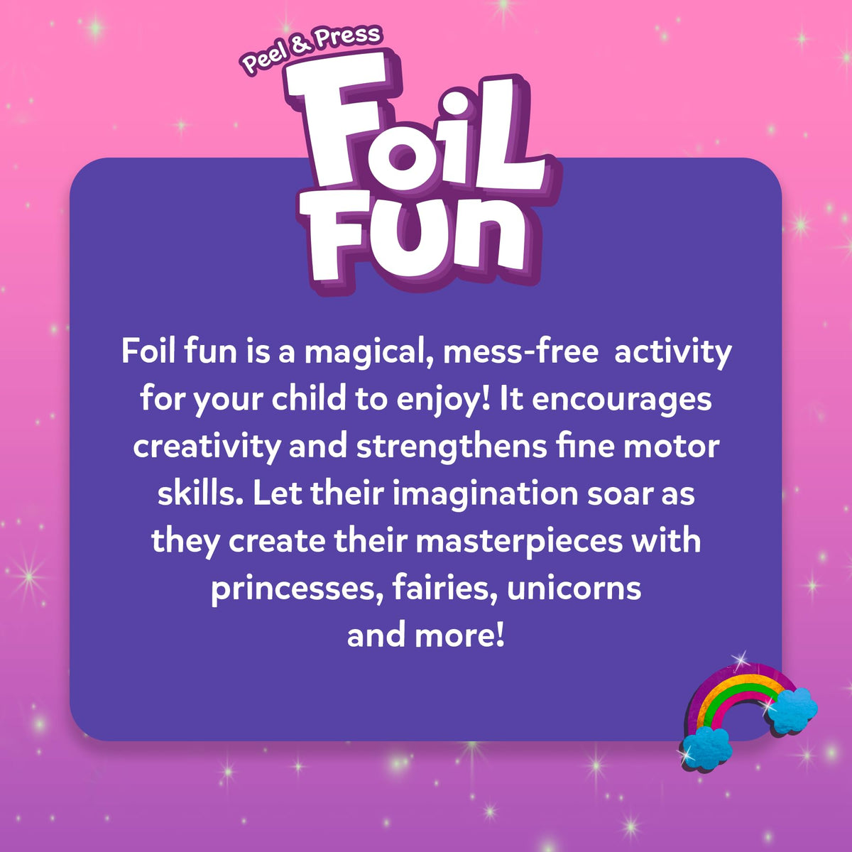 Skillmatics Foil Fun award badge signaling trusted quality