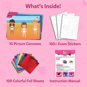 Skillmatics Foil Fun picture canvases inspire hands-on art without glue or mess.