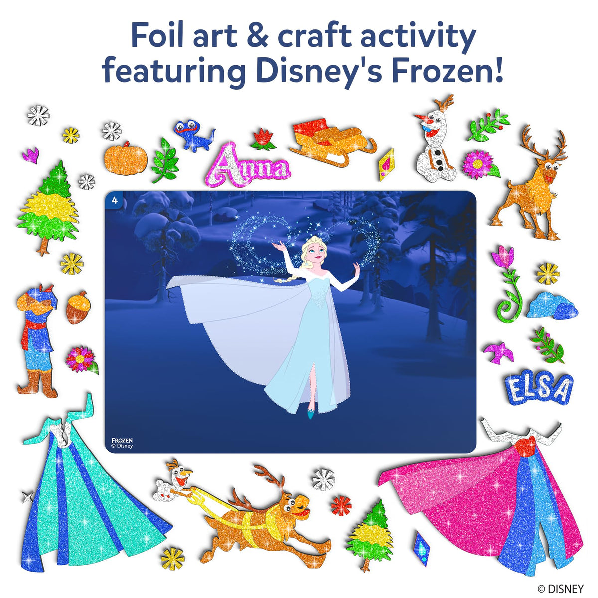 Skillmatics Foil Fun Disney Frozen googly eyes enhance character expression