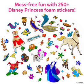 Skillmatics Foil Fun Disney Princess press-and-peel creates sparkling foil layers.