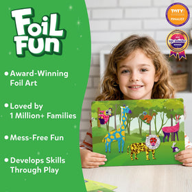 Skillmatics Foil Fun Horse canvas showcases shimmering foil for creative storytelling.