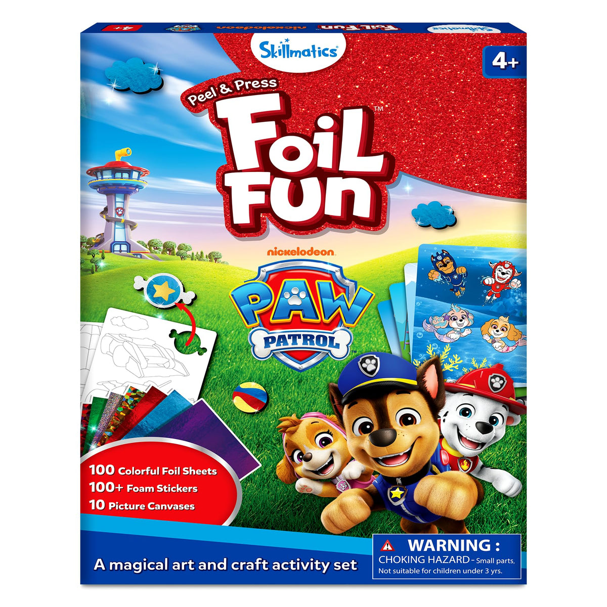 Skillmatics Foil Fun Paw Patrol Chase scene for sparkly, imaginative play