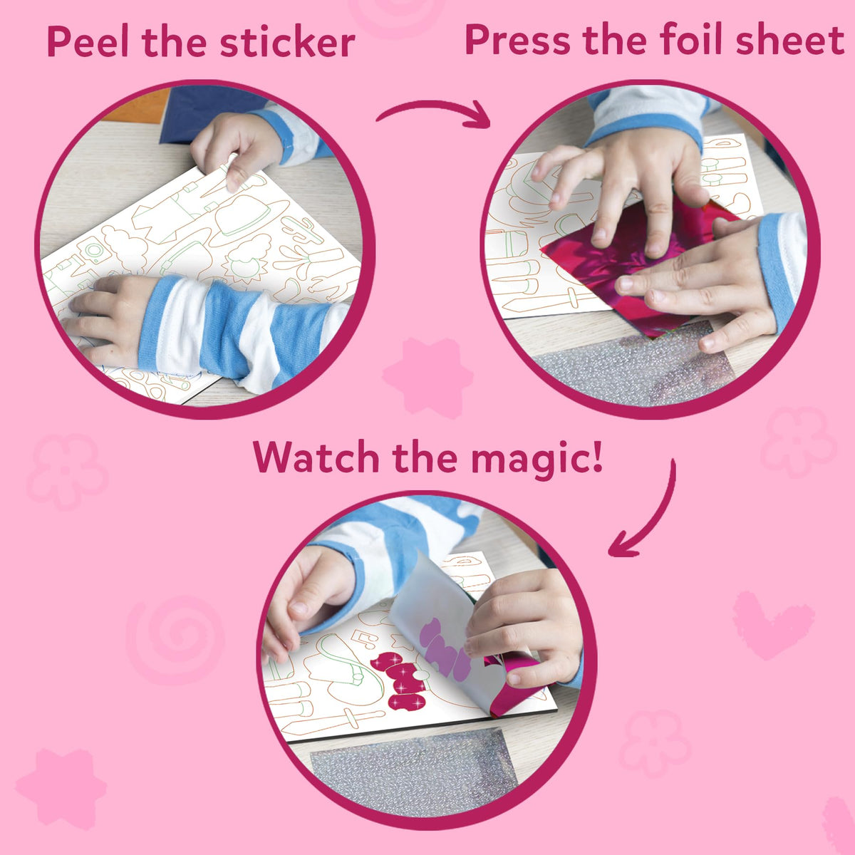 Skillmatics Foil Fun all-in-one kit includes 100+ stickers and 100 foil sheets.