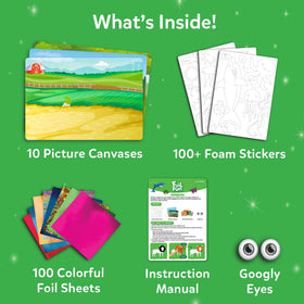 Skillmatics Foil Fun Whale canvas captures sparkling foil details for marine art.