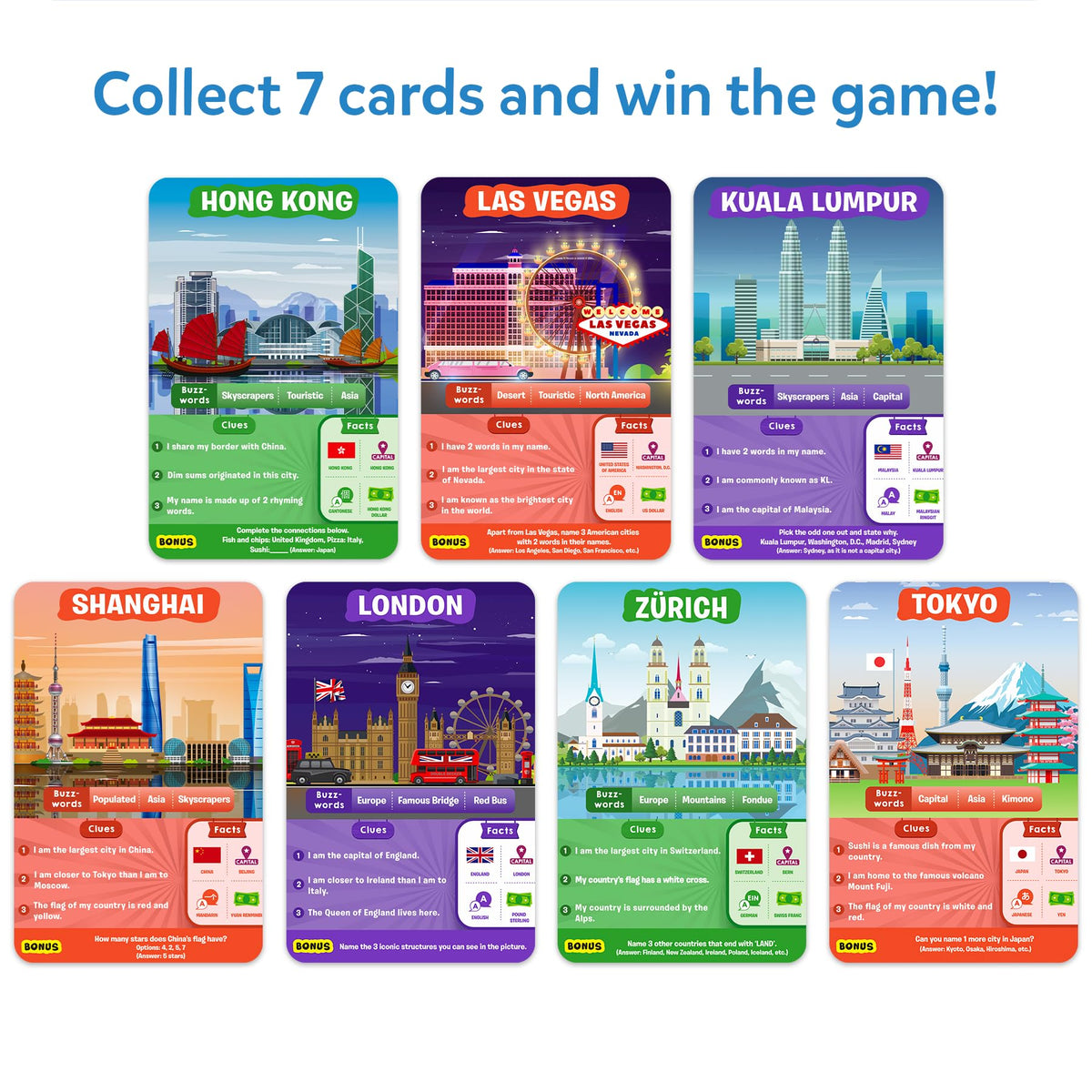 Skillmatics Guess in 10 Cities question cards guide smart questions