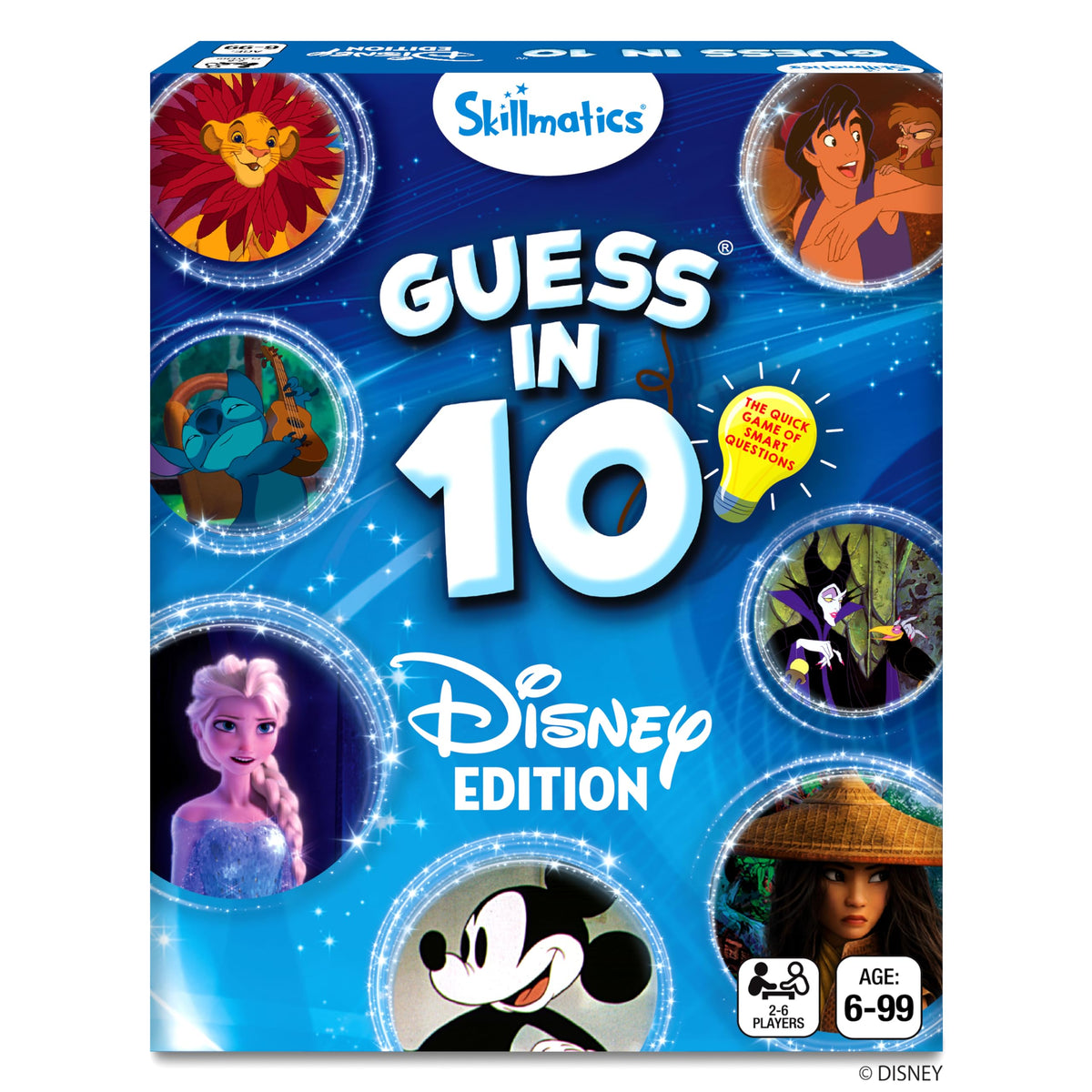 Skillmatics Guess in 10 Disney box set ready for family game night