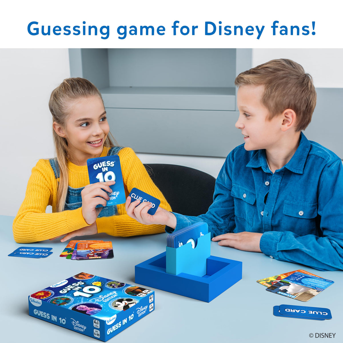 Clue cards add smart twists during Guess in 10 Disney
