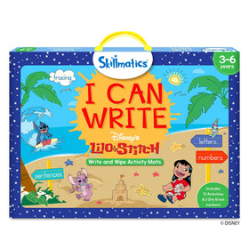 Skillmatics I Can Write Disney Lilo Stitch mats cover for engaging early writing practice.
