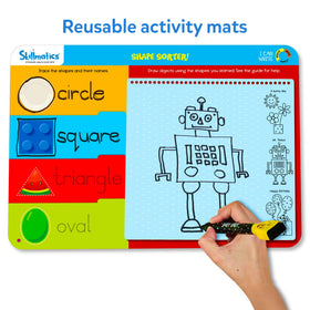 Skillmatics I Can Write double-sided mats offer versatile, repeated learning sessions