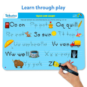 Skillmatics I Can Write dry-erase pens enable quick, clean practice on mats